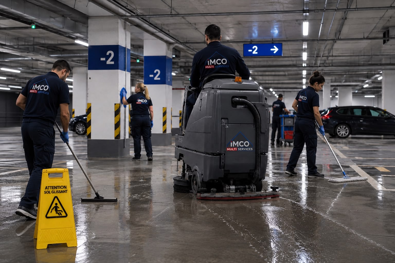 Nettoyage de parkings